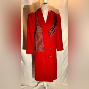 Beautiful Jofeld’s Red Wood Dress Coat (S-M)